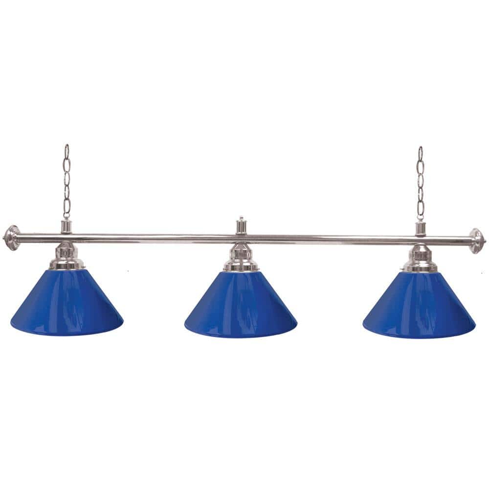 3-Light Blue Billiard Light