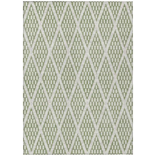Chantille Machine Washable Indoor/Outdoor Abstract ACN3043 Fern 10 ft. x 14 ft. Area Rug