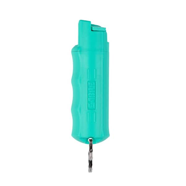 SABRE Pepper Spray With Finger Grip And Key Ring, Mint Green