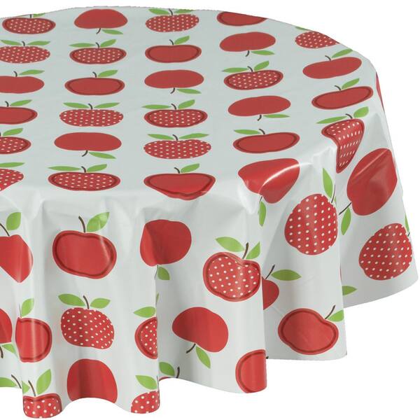 Ottomanson 55 in. Multi-Color Round Indoor and Outdoor Sunflower Design Table Cloth for Dining Table