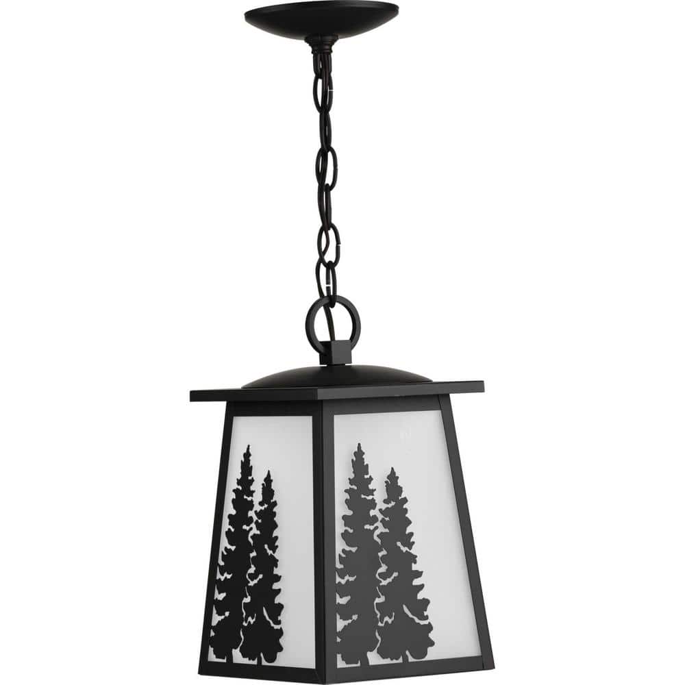 Torrey Antique Bronze Pine Tree Outdoor Hanging Lantern