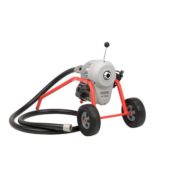 K1500SP-B 120-V Drain-Cleaning Machine for 2-10 in. Lines with 150 ft. C-14 Cable, A-34-15 Rear Guide Hose, and A-1 Mitt