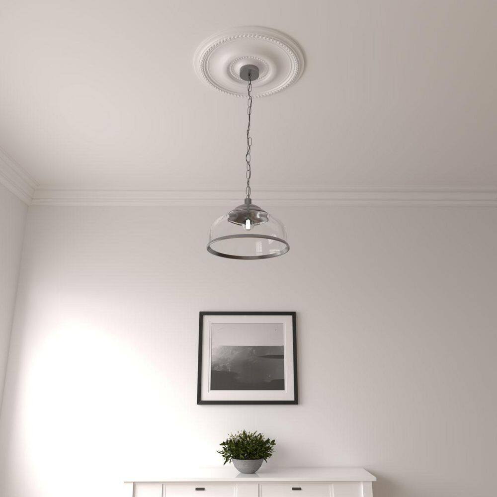 Primed Round High-Density Urethane Ceiling Medallion
