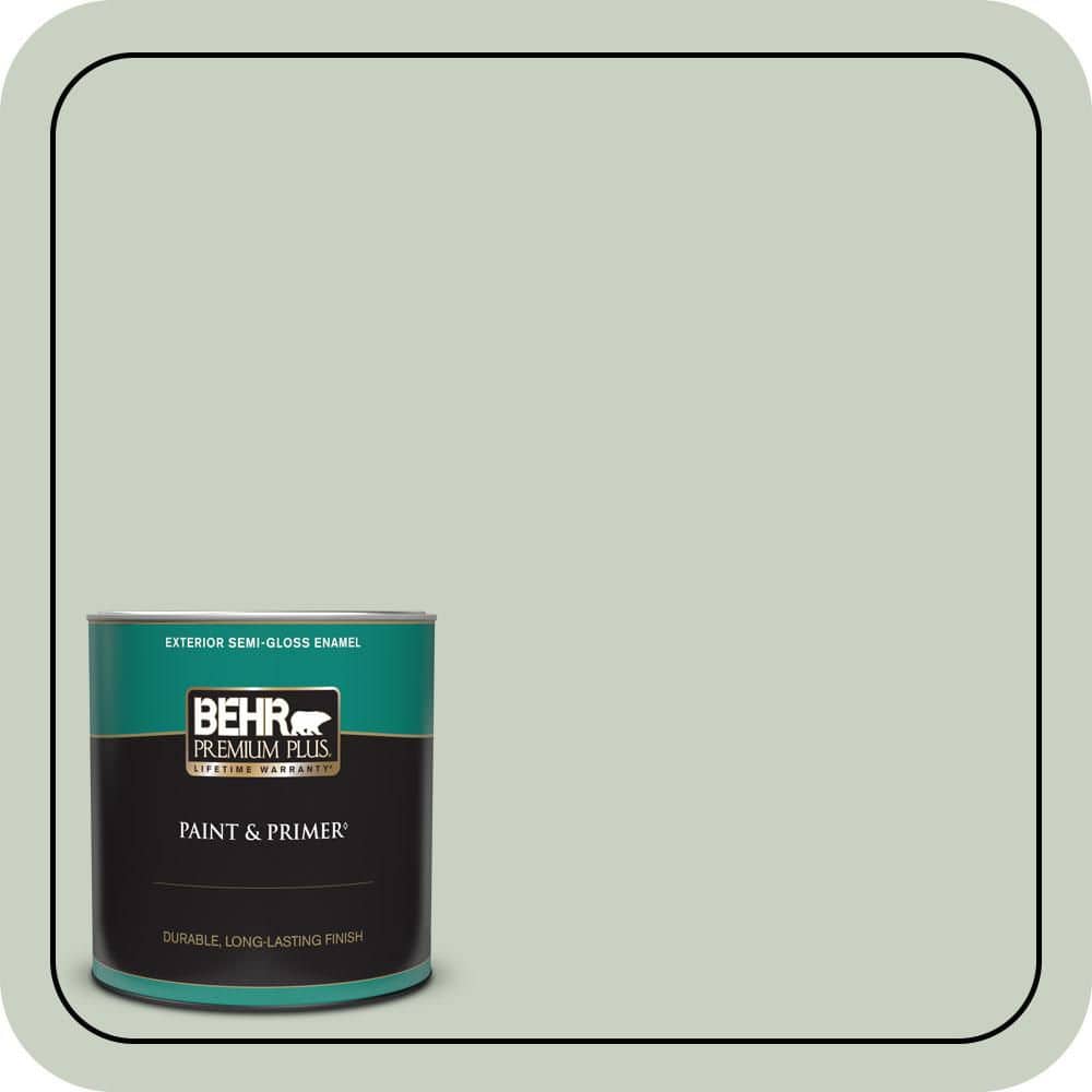 1 qt. #PPU11-12 Mild Mint Semi-Gloss Enamel Exterior Paint & Primer price history on PriceWatchPro