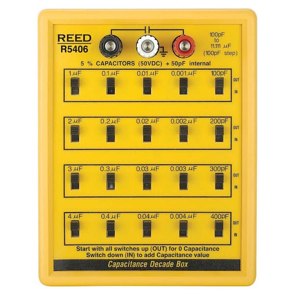 REED Instruments Capacitance Decade Box R5406 The Home Depot