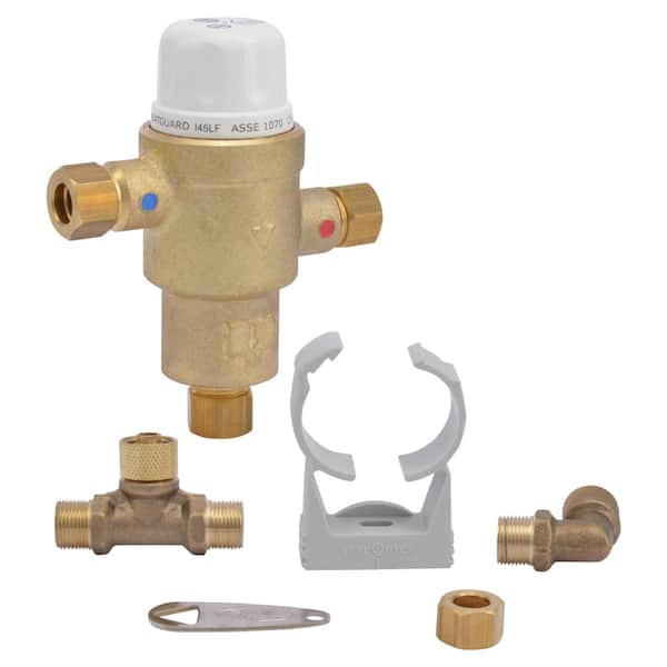 ヴァイ/ガッシュ Cash Acme 3/8 in. HG-145 Compact Brass Thermostatic Mixing