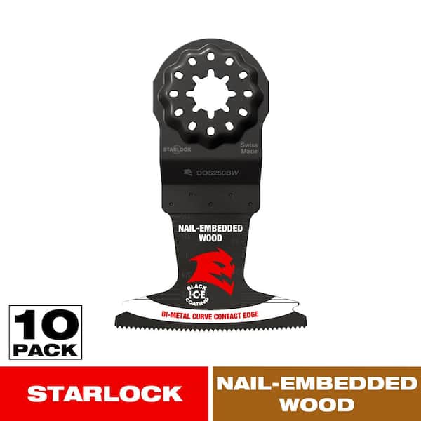 2-1/2 in. Demo Demon Starlock Bi-Metal Oscillating Blades for Nail-Embedded Wood (10-Pack)