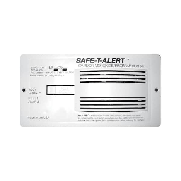 MTI Industries Professional LP/CO Alarm 12-Volt, 70 Flush Mount with Relay, White