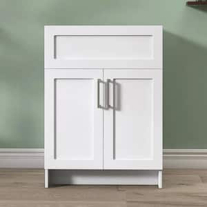 24 in. W x 21.5 in. D x 33.5 in. H Bath Vanity Cabinet without Top in White Dove MDF Bath Cabinet with Doors Unassembled