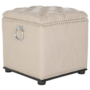 Arturo Beige Storage Ottoman