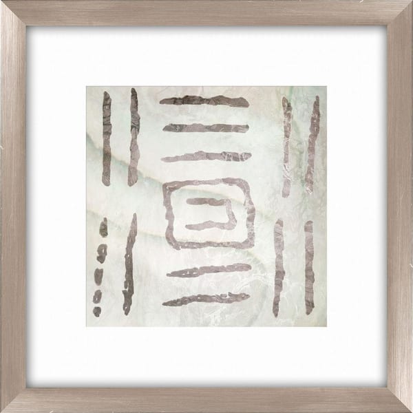 PTM Images 20-1/2 in. x 20-1/2 in. "Tribal Etched Lines C" Framed Wall Art