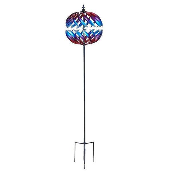 TIRAMISUBEST Outdoor Multi-Colored Split Sphere Windmill Wind Spinner