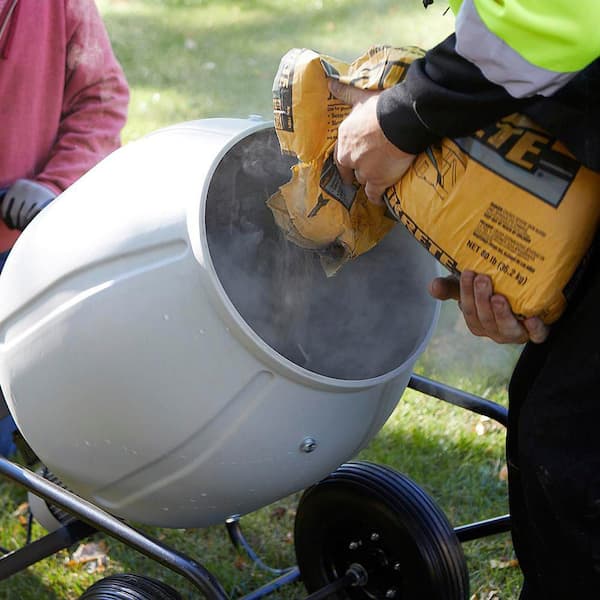 Klutch Portable Electric Cement Mixer : 3.5 cu. ft. 49413 - The