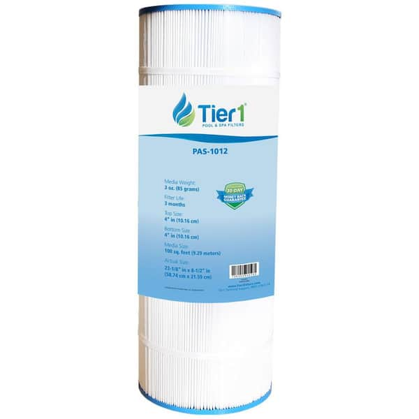 Tier1 8.39 in. Dia. 100 sq. ft Pool Filter Cartridge for Hayward C1100, Star Clear IIC1100, Filbur FC-1290, Pleatco PA100