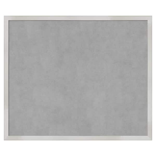 Amanti Art Svelte Silver 25 in. x 21 in Framed Magnetic Board