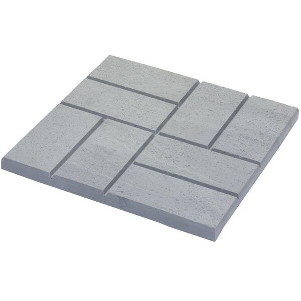 Emsco 16 x 16 in. Plastic and Lightweight Brick Pattern Resin Patio Pavers (12-Pack)