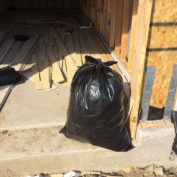 100 Gal. Heavy-Duty Builder's Bulk Bag White Outdoor Polypropylene  Construction and Demolition Trash Bag