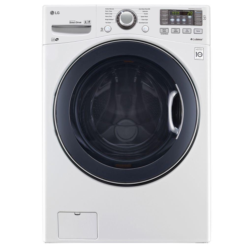 LG 4.5 DOE cu. ft. High-Efficiency Front Load Washer in White