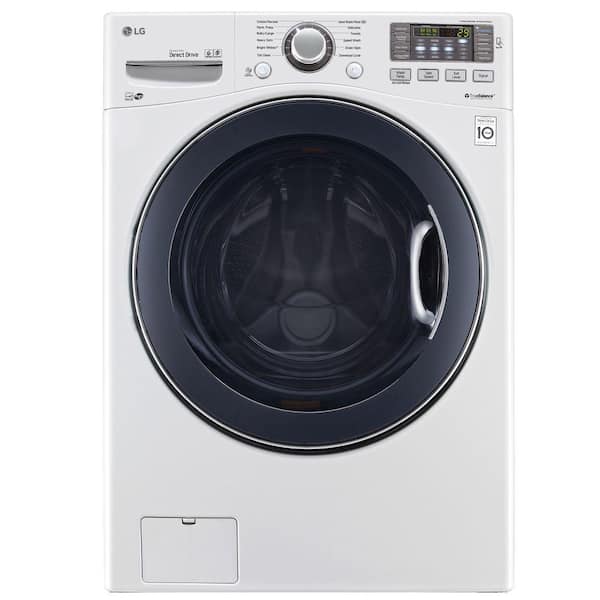 LG 4.5 DOE cu. ft. High-Efficiency Front Load Washer in White, ENERGY STAR