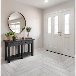 Mt Royale Grey 6 in. x 35-1/2 in. Porcelain Floor and Wall Tile (13.68 sq. ft./Case)