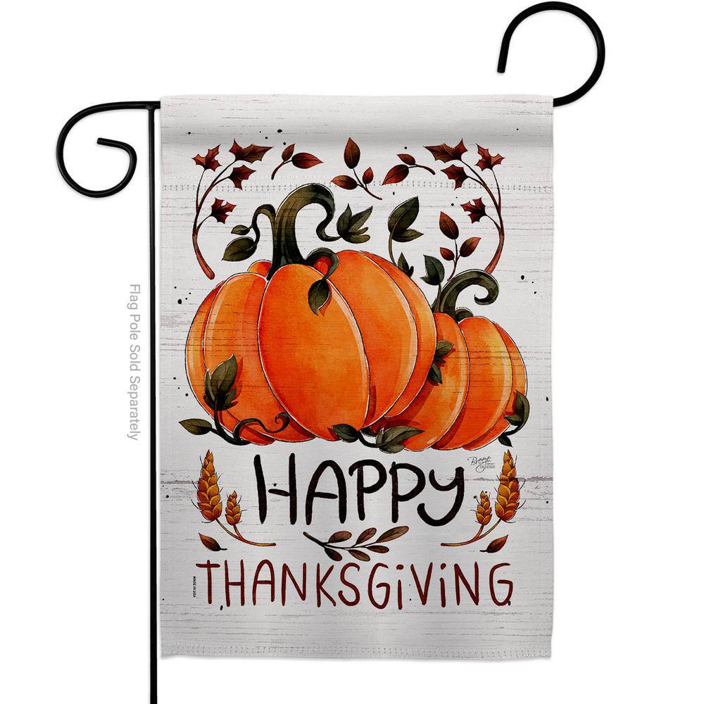 13 in. x 18.5 in. Thanksful Blessed Garden Flag Double-Sided Readable Both Sides Fall Thanksgiving Decorative price history on PriceWatchPro