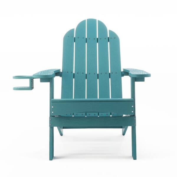 LUE BONA Tiffany Blue Folding Adirondack Chair Weather Resistant