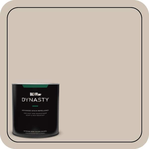 BEHR DYNASTY 1 qt. #PWN-70 Indulgent Mocha Semi-Gloss Enamel Interior Stain-Blocking Paint & Primer