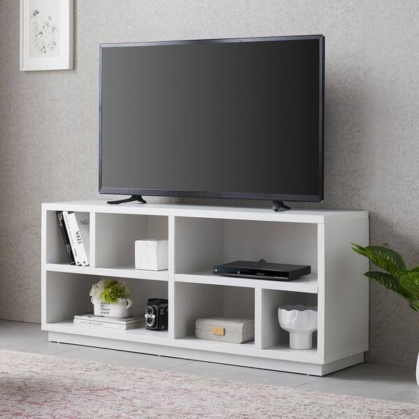 Karlstad TV Unit with Storage in Classic White