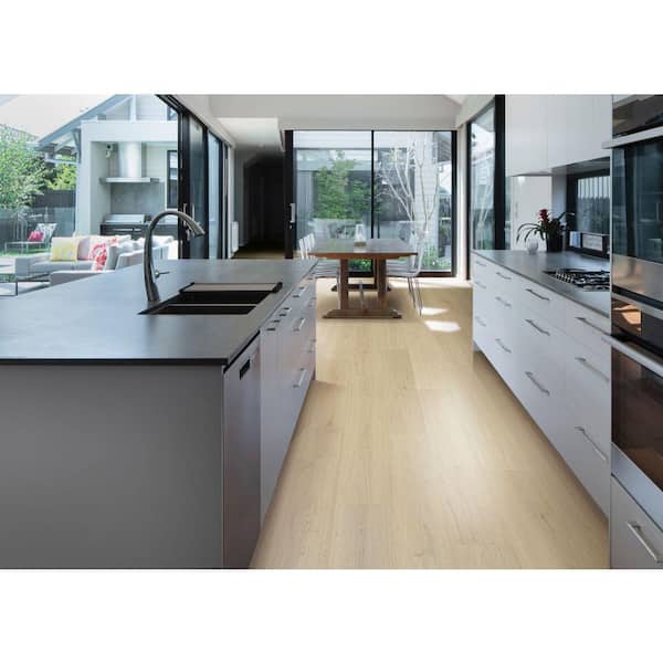 Outlast+ Ivory Ledford Oak 12 mm T x 8.35 in. W Waterproof Laminate Wood Flooring (22.04 sq.ft./case)