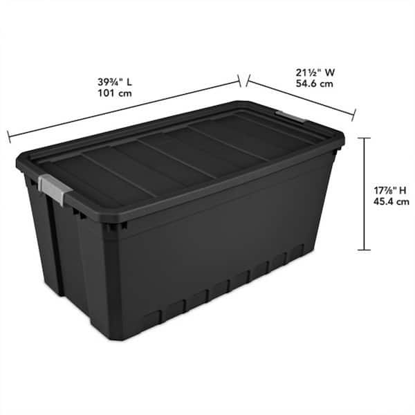 Sterilite 50-Gal. Rugged Industrial Storage Tote w/Lid 3 Pack 3 x