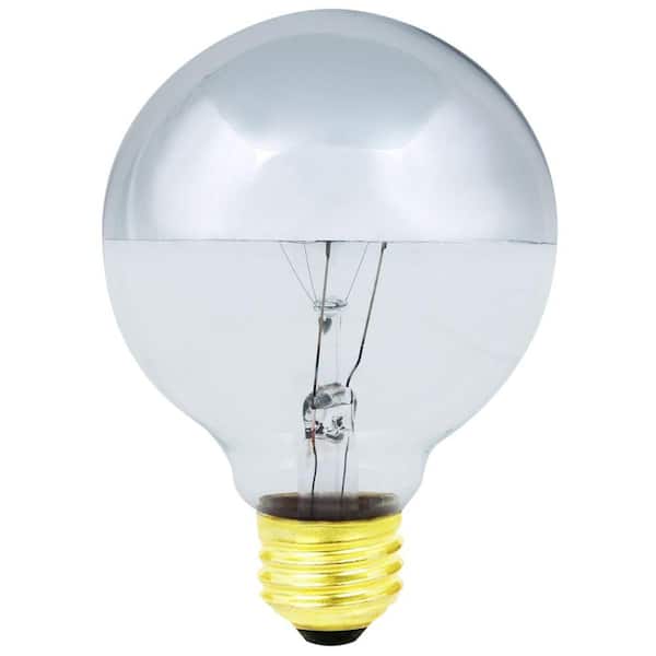 Feit Electric 25-Watt Incandescent G25 Silver Bowl Light Bulb (24-Pack)