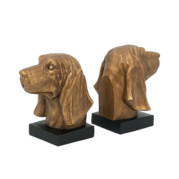 Bronze/Black Animals Resin Bookends