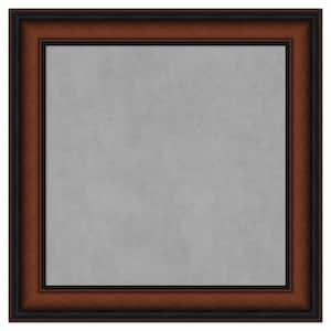 Cyprus Walnut Narrow 15 in. x 15 in. Framed Magnetic Board