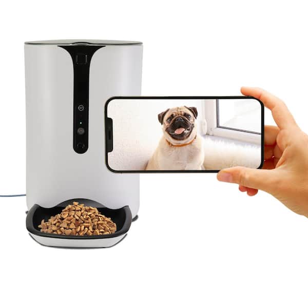 Lentek Smart Pet Feeder with 720p HD Video, 2-Way Audio, 200 oz., Free App for iPhone and Android