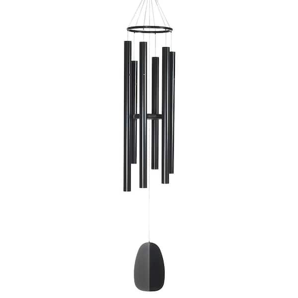 WOODSTOCK CHIMES Signature Collection, Bells of Paradise, 54 in. Black Wind Chime