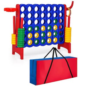 Giant 4 in A Row Jumbo 4-to-Score Game Set W/Storage Carrying Bag for Kids Adult