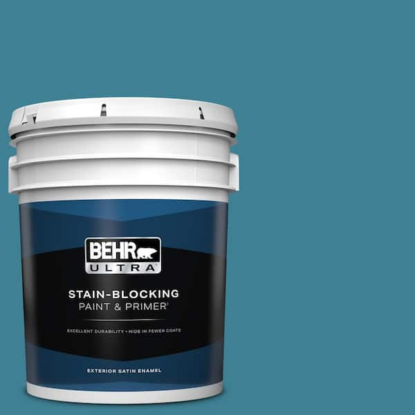 BEHR ULTRA 5 gal. #540D-6 Wipeout Satin Enamel Exterior Paint & Primer