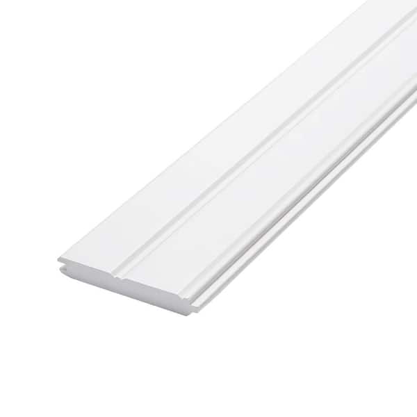 Selex 1 in. x 6 in. x 144 in. Radiata Pine Primed Finger-Joint Edge and Center Bead Panel