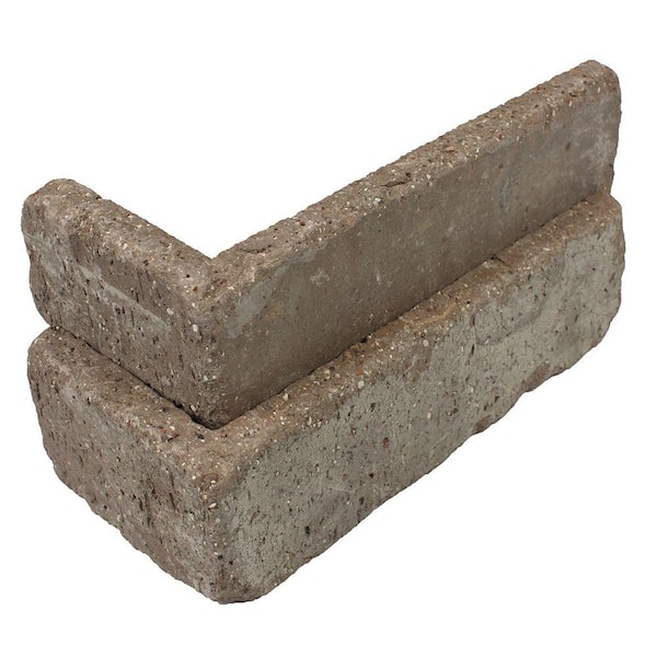 Old Mill Brick Rushmore Thin Brick Singles - Corners (Box of 25) - 7.625 in x 2.25 in (5.5 linear ft)