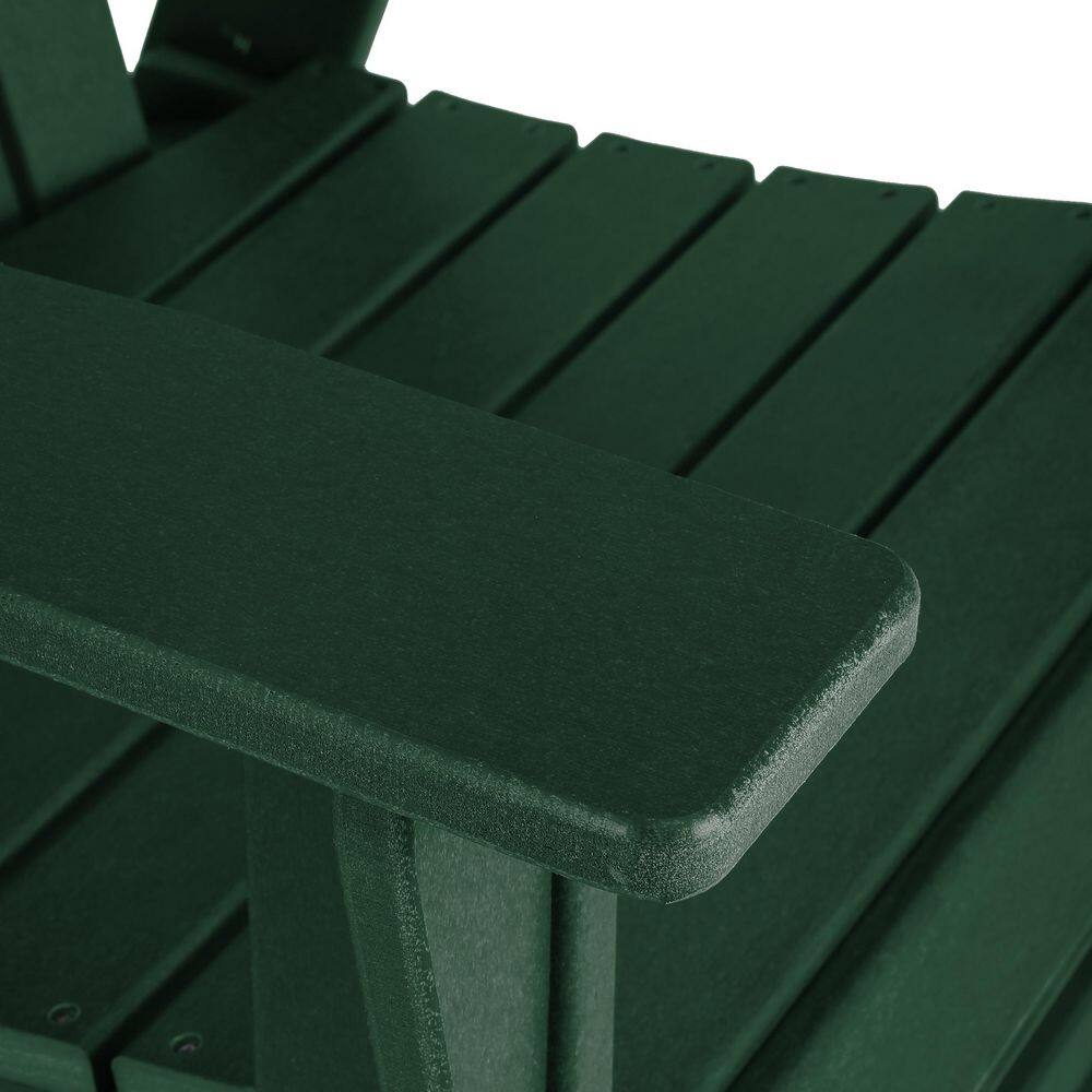 Altura Dark Green HDPE Adirondack Dining Chair
