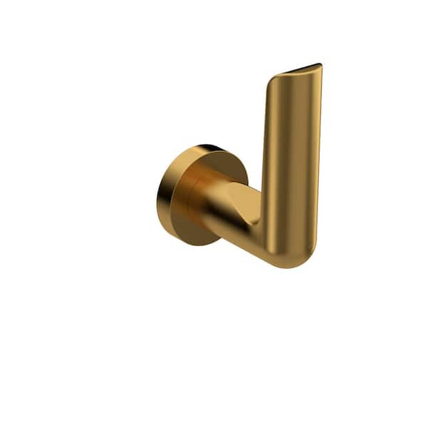 Parabola Single Towel Robe Hook in Brushed Gold
