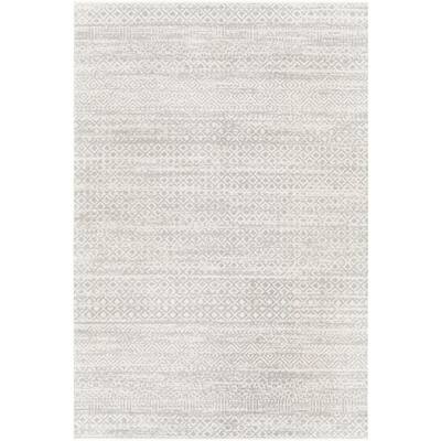 Artistic Weavers Nida Light Grey 9 ft. x 12 ft. Indoor Machine-Washable Area Rug, Light Gray