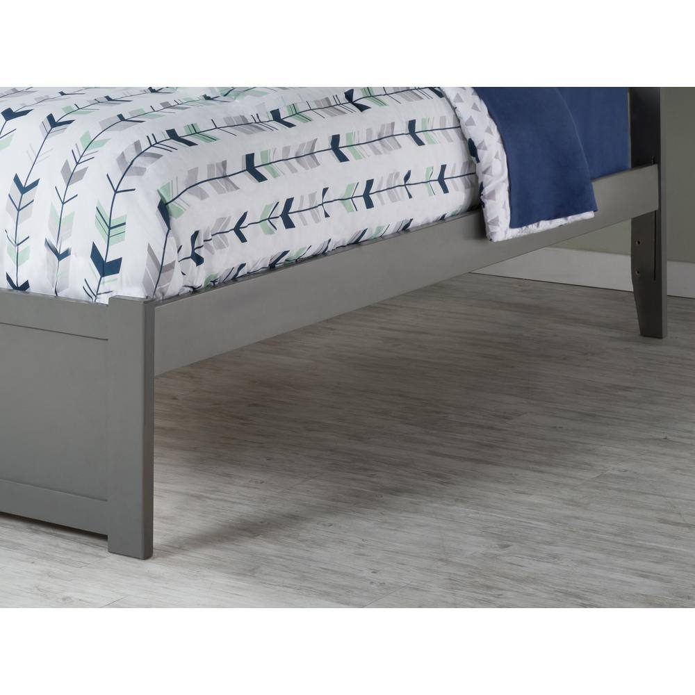 Madison Gray Twin XL Wood Platform Bed with Storage Drawers