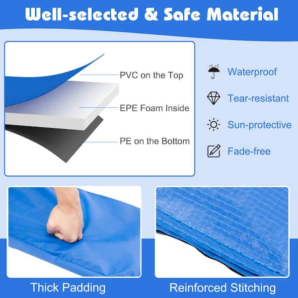 Gymax 14 ft. Trampoline Replacement Safety Pad Universal Trampoline Cover  Multi-Color GYM09615 - The Home Depot