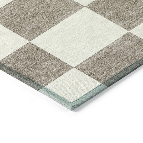 Chantille Machine Washable Indoor/Outdoor Abstract ACN2345 Taupe 3 ft. x 4 ft. Area Rug
