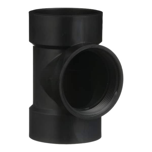 Charlotte Pipe 3 in. ABS DWV Cleanout Tee