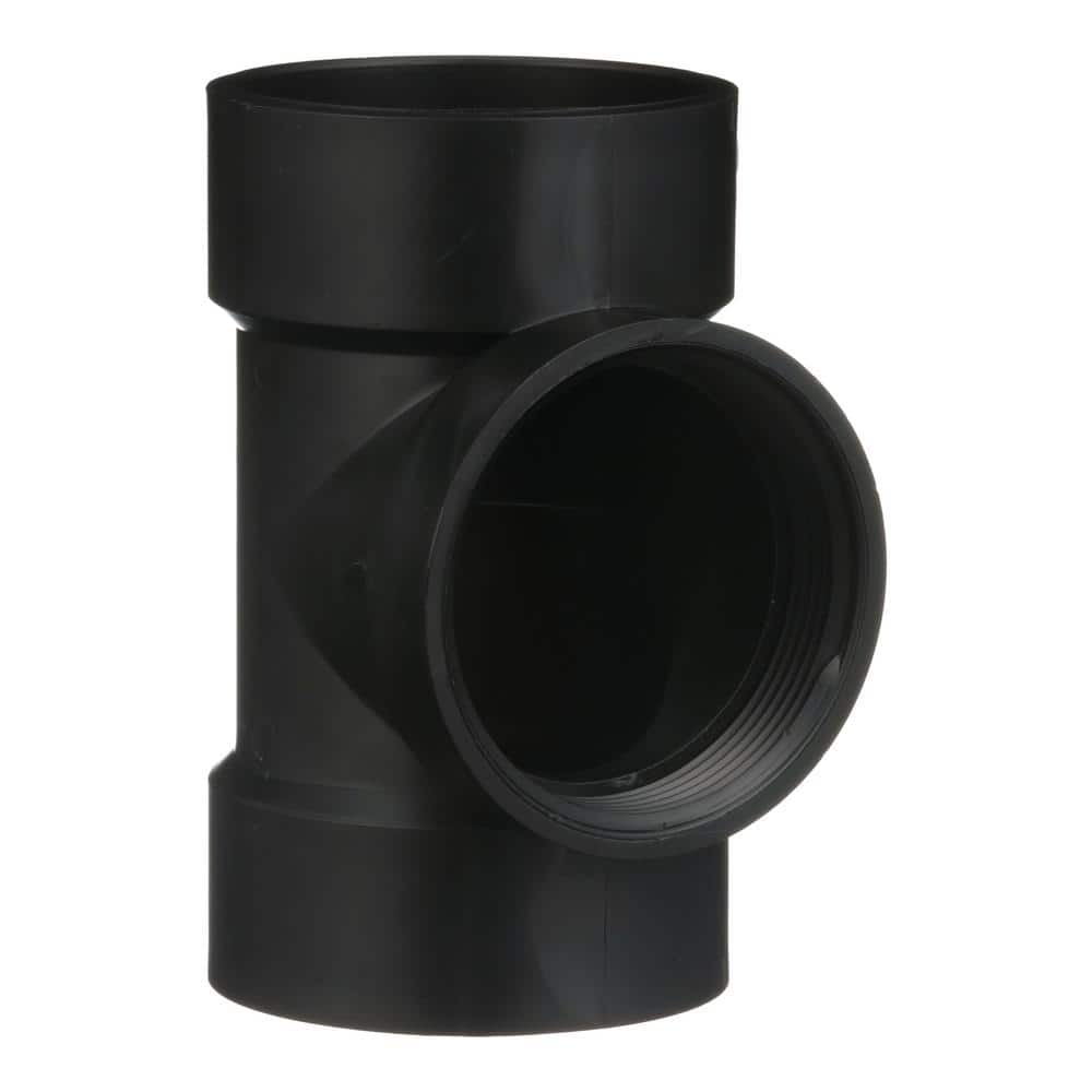 Charlotte Pipe 3 in. ABS DWV Cleanout Tee ABS004451000HD - The