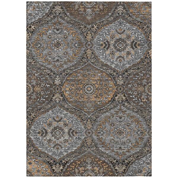 Chantille Machine Washable Indoor/Outdoor Abstract ACN2698 Gray 10 ft. x 14 ft. Area Rug