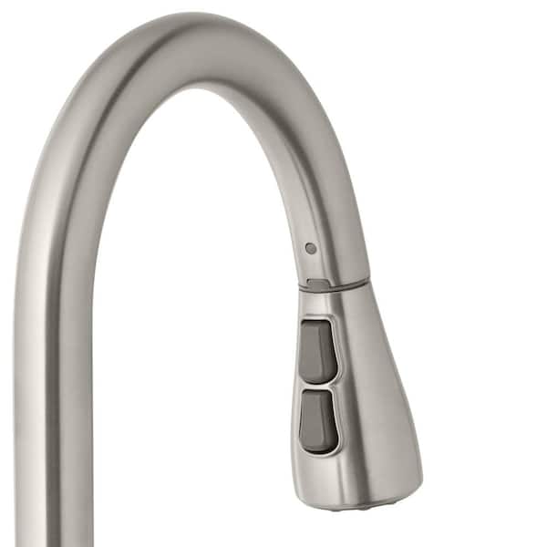 Glacier Bay - Nottely Touchless Single Handle Pull-Down Sprayer Kitchen Faucet in Stainless Steel