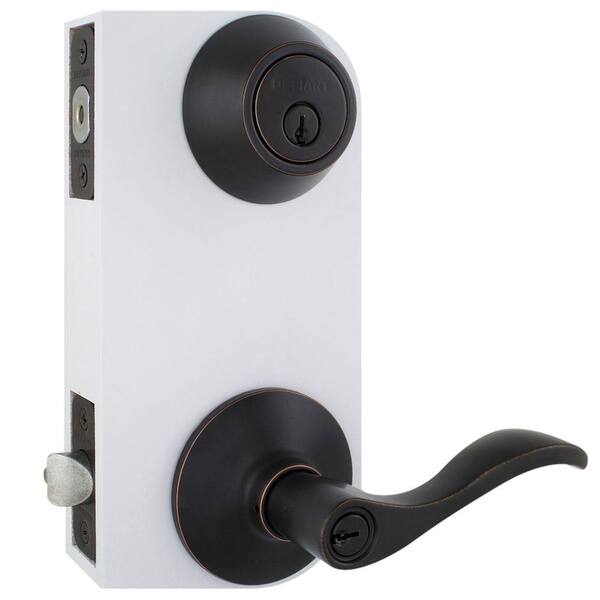 Naples Aged Bronze Entry Lever and Single Cylinder Deadbolt Combo Pack Naples Aged Bronze Entry Lever and Single Cylinder Deadbolt Combo Pack
